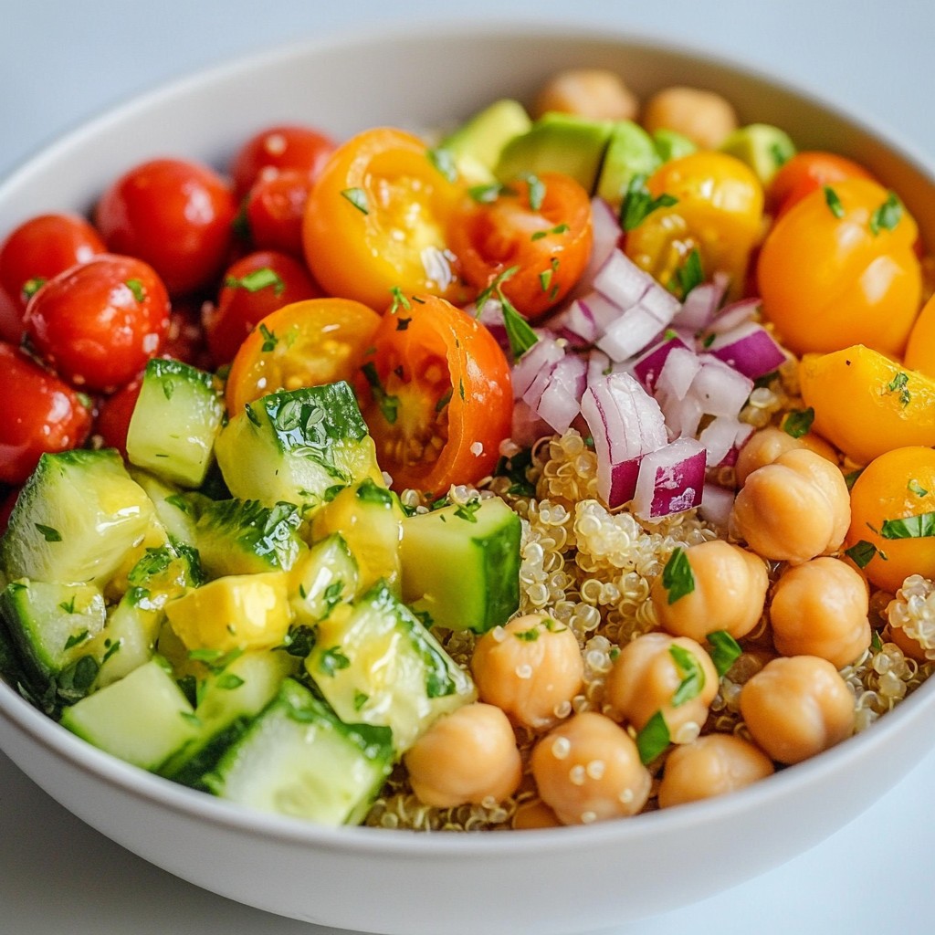 Quick No-Cook Quinoa Veggie Bowl Easy and Healthy Meal