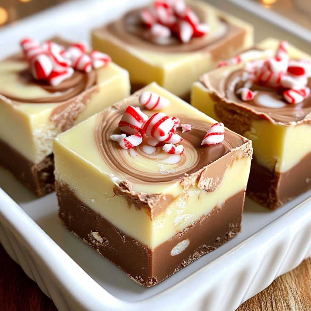 Peppermint Swirl Fudge Delightful Holiday Treat