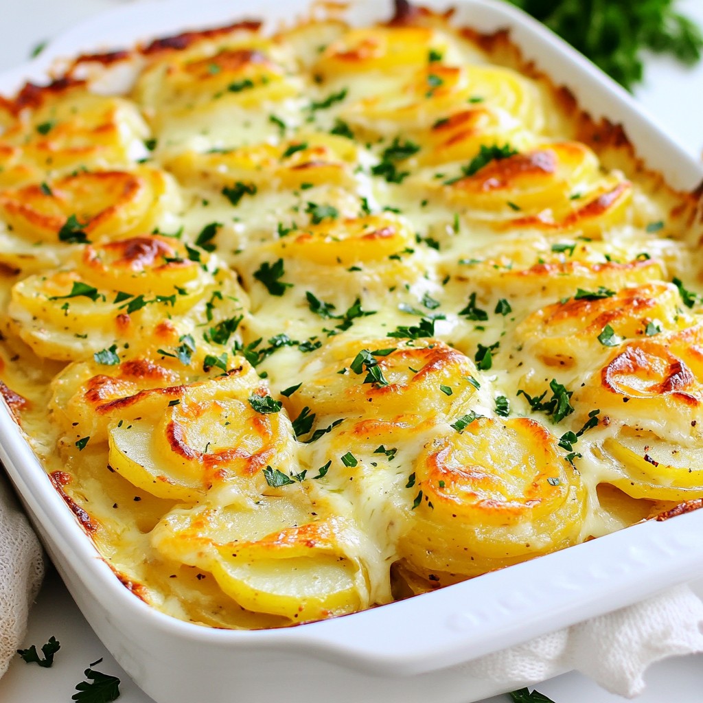 Cheesy Garlic Potatoes Gratin Irresistible Comfort Dish