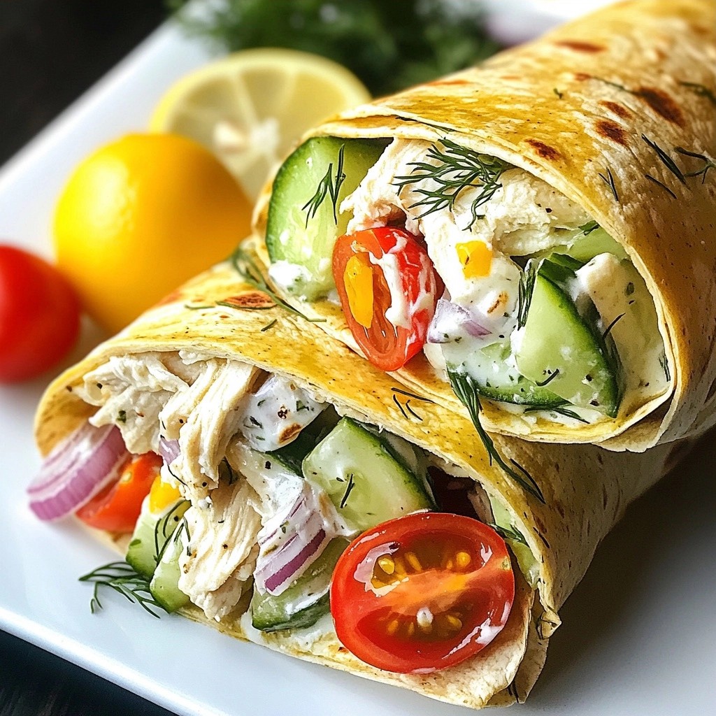 Quick Greek Yogurt Chicken Salad Wraps Easy and Tasty