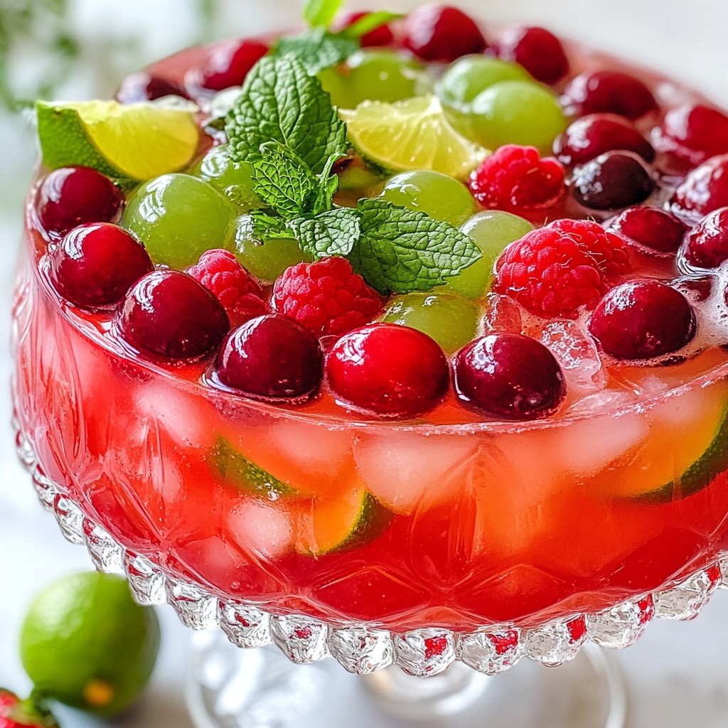 Grinch Berry Holiday Punch Festive and Fun Drink