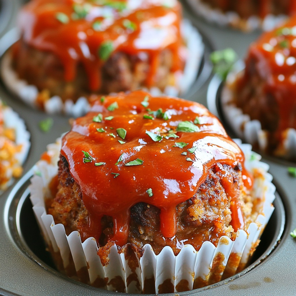 Bourbon BBQ Meatloaf Cupcakes Tasty and Easy Recipe