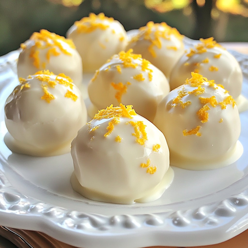 White Chocolate Orange Creamsicle Truffles Delight