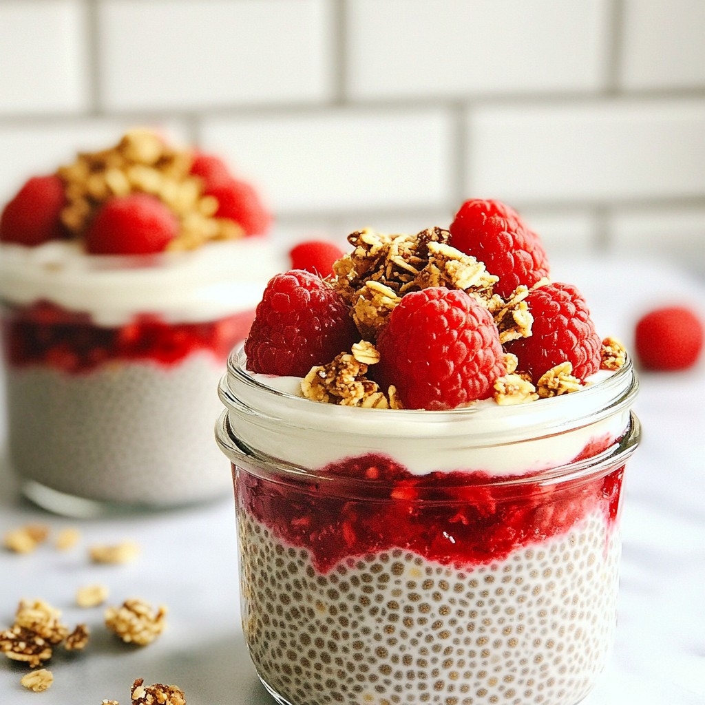 Vegan Raspberry Chia Pudding Fresh and Tasty Treat