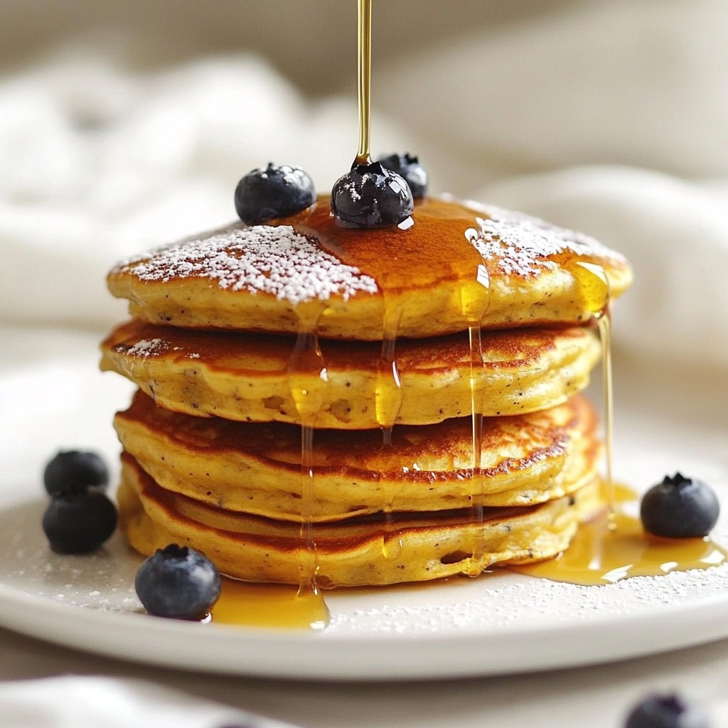 Quick Fluffy Blueberry Oatmeal Pancakes Delightfully Easy