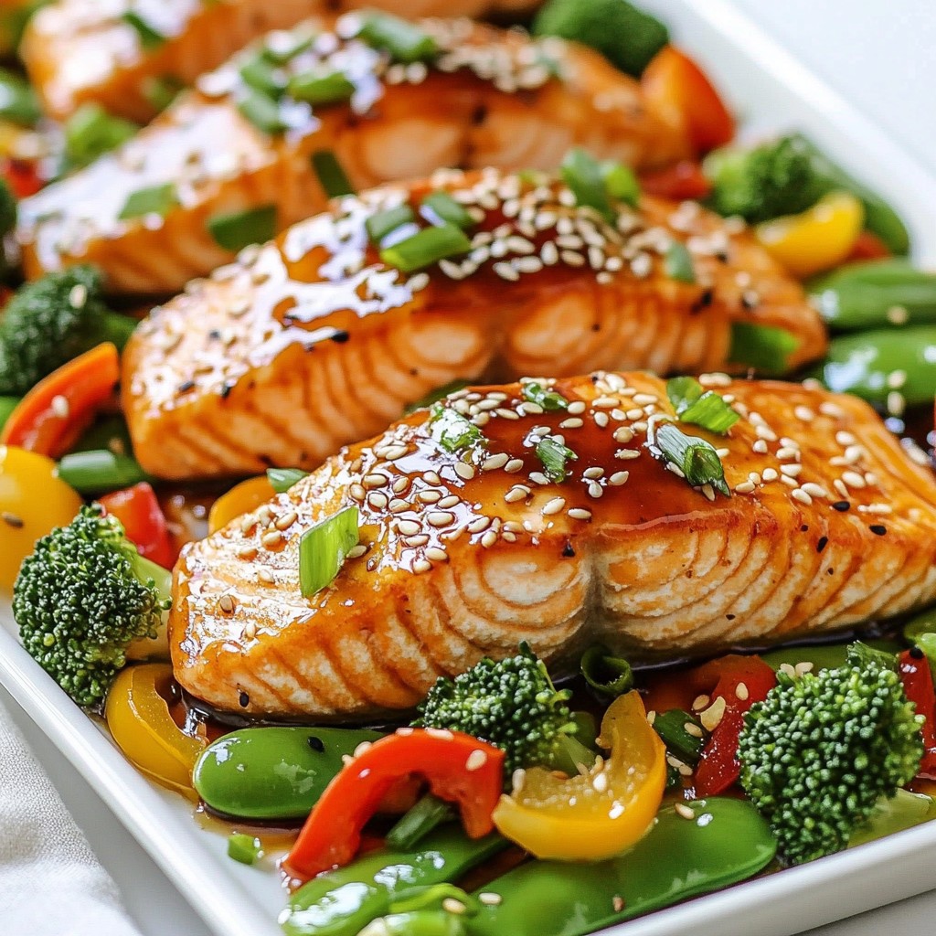 Sheet Pan Teriyaki Salmon & Veggies Tasty and Easy