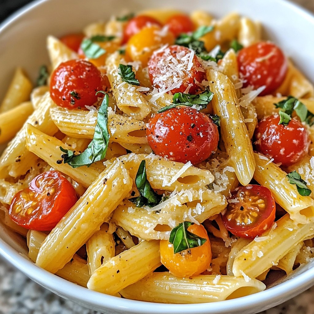 Creamy Tomato Basil Pasta Simple and Delicious Meal