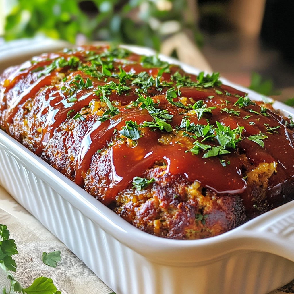 Garlic Parmesan Meatloaf Tasty and Comforting Dish