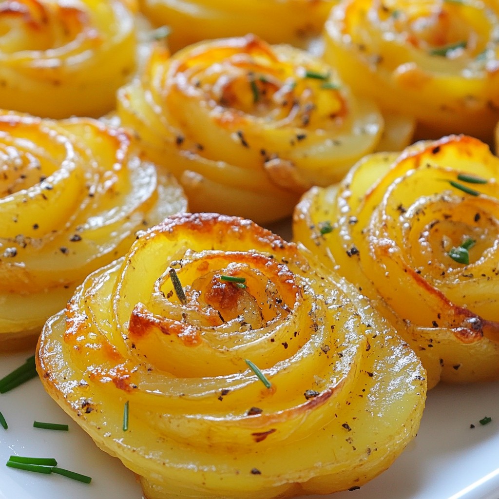 Potato Roses Delightful and Simple Presentation Idea