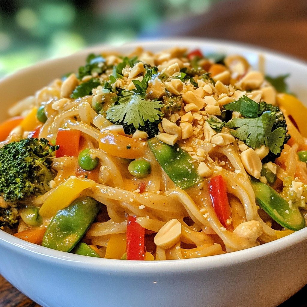 Thai Peanut Noodle Stir Fry Flavorful and Quick Dish