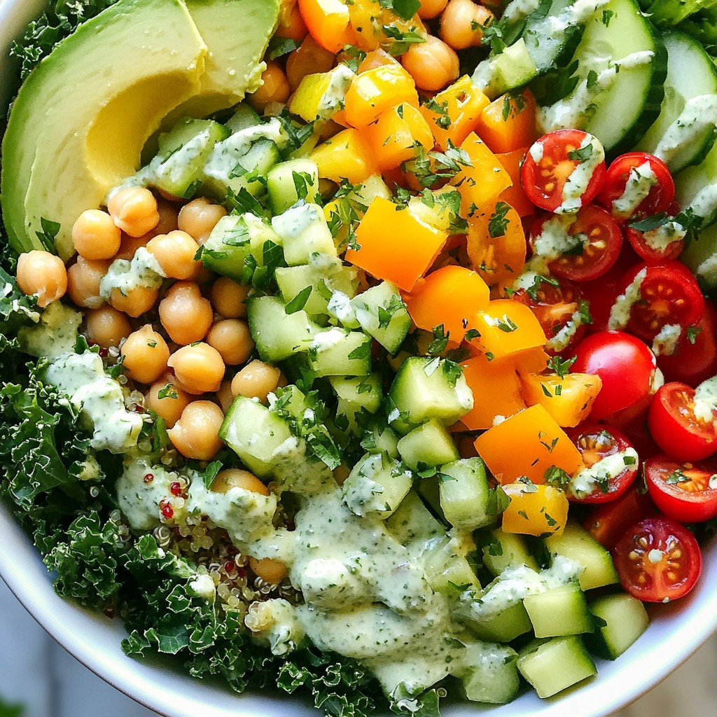 Green Goddess Chopped Salad Fresh and Flavorful Meal