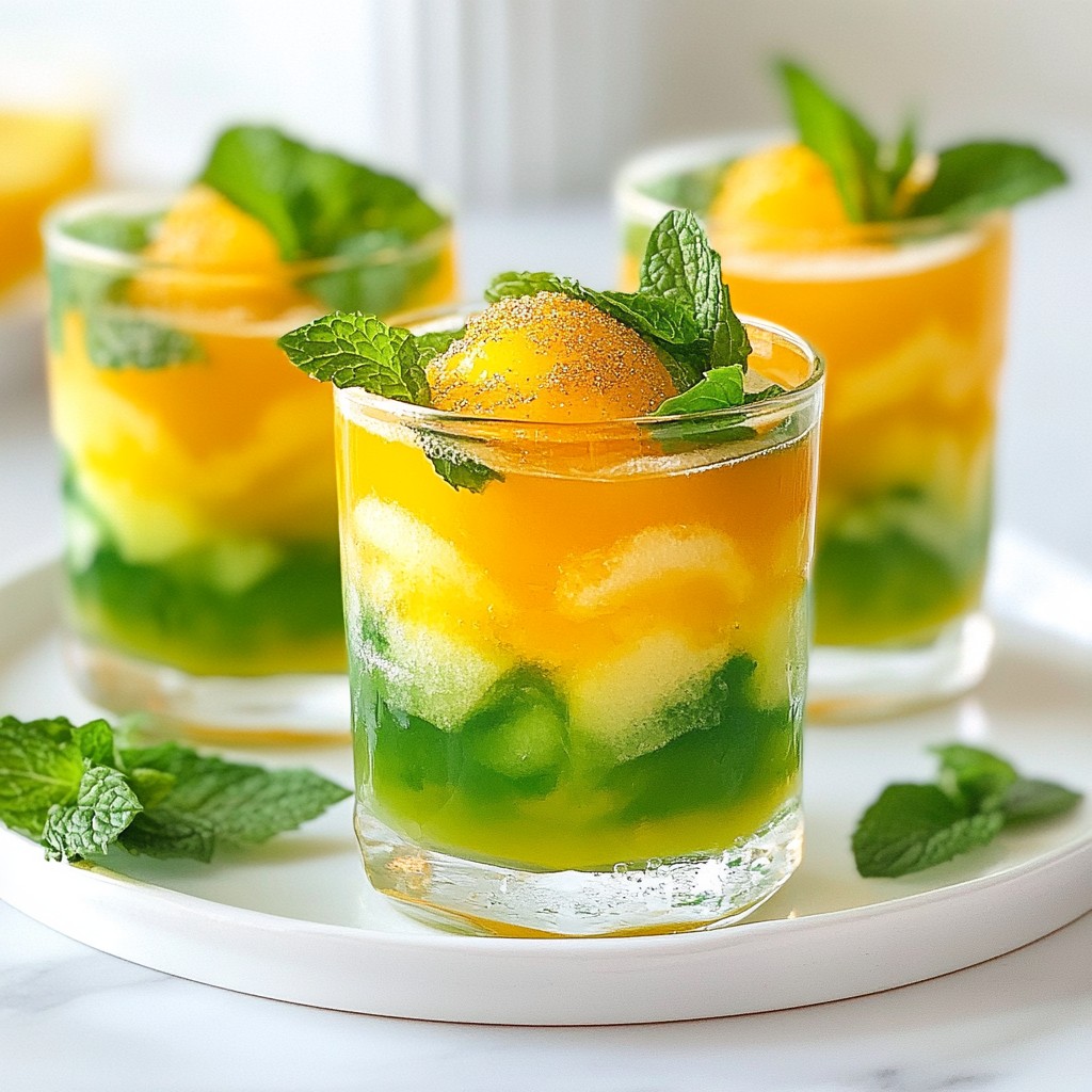 Leprechaun Mimosa Cocktail Festive Green Delight