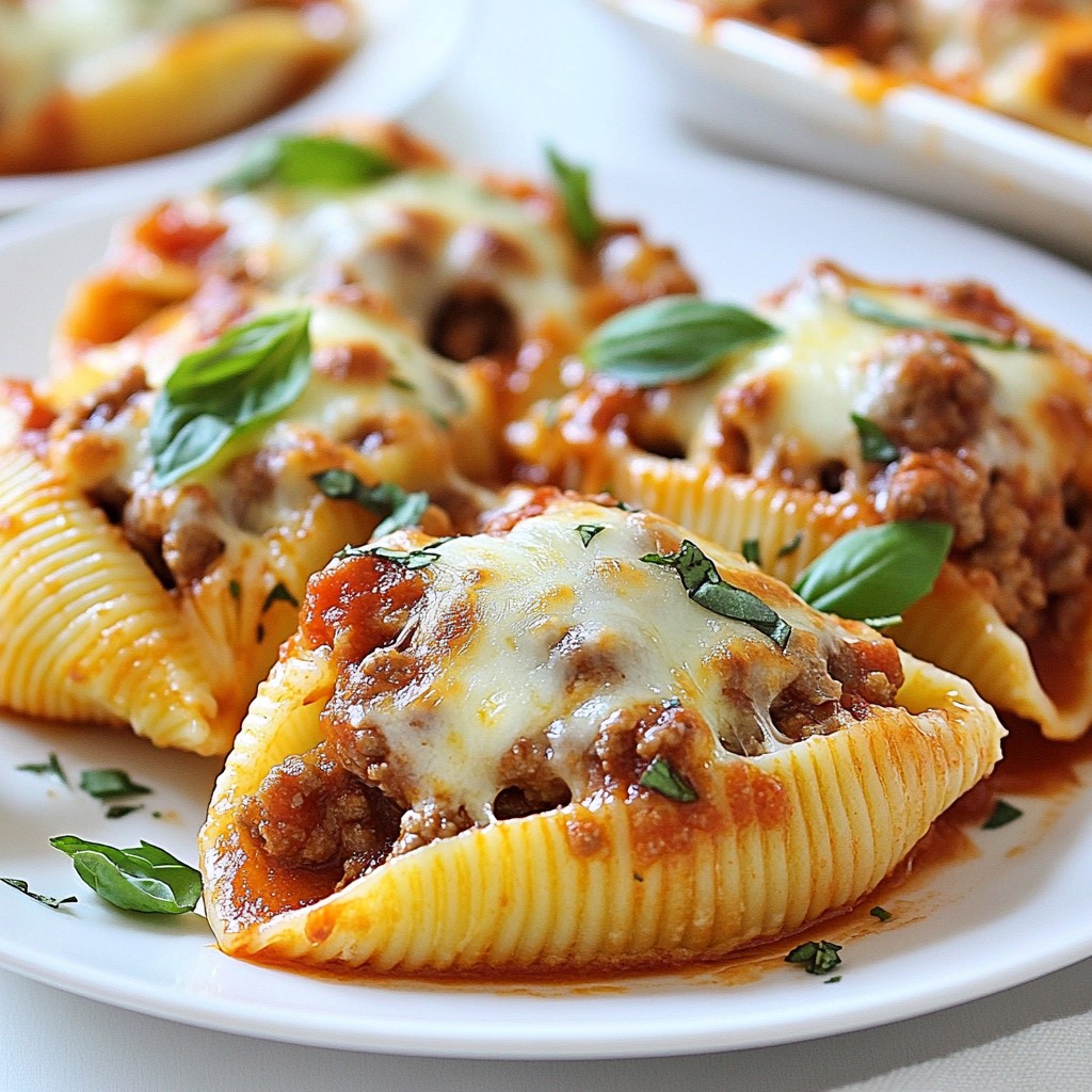 Savory Beef Stuffed Shells with Ricotta Delight
