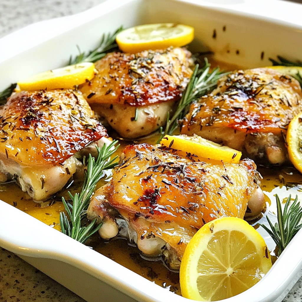 Quick Lemon Herb Chicken Thighs Flavorful and Easy Dish