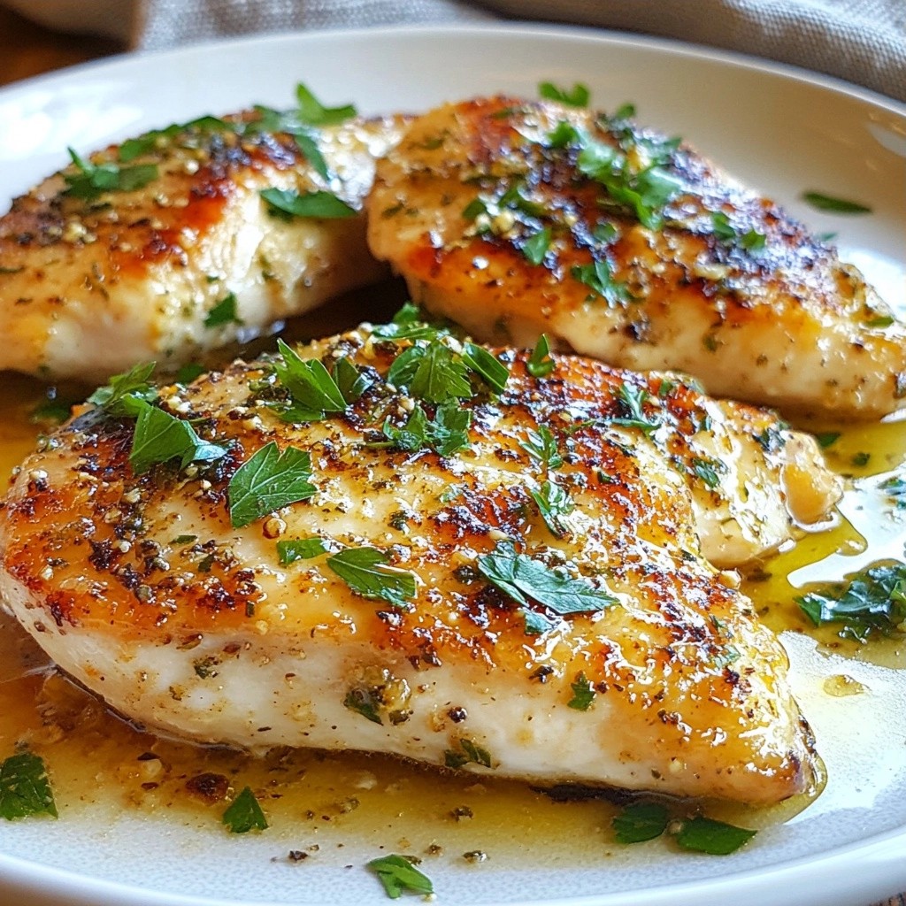5-Ingredient Quick Garlic Herb Chicken Skillet Recipe