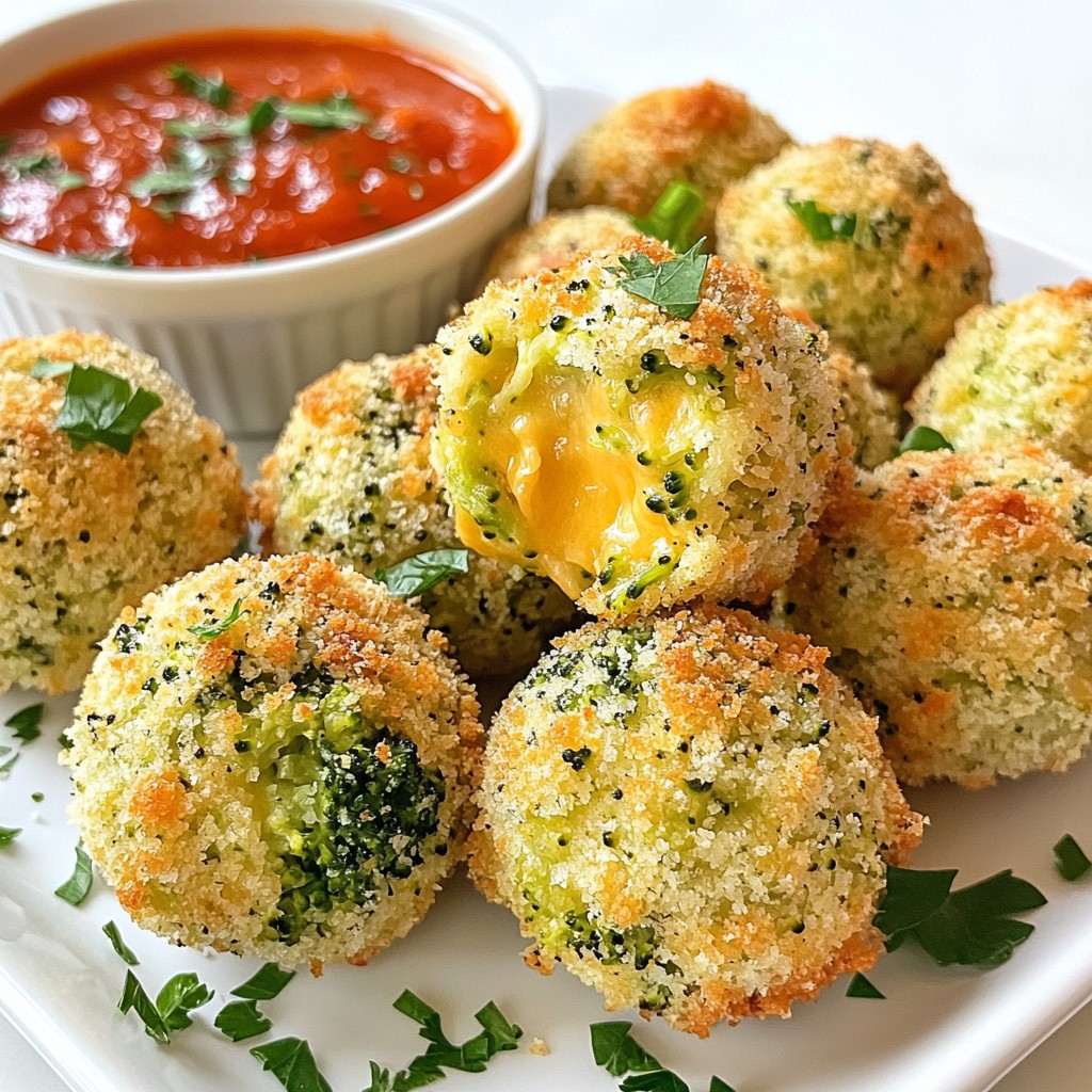 Baked Broccoli Cheese Balls Tasty and Easy Snack