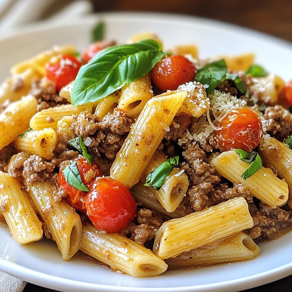Creamy Beef Pasta Delightful and Easy Family Meal