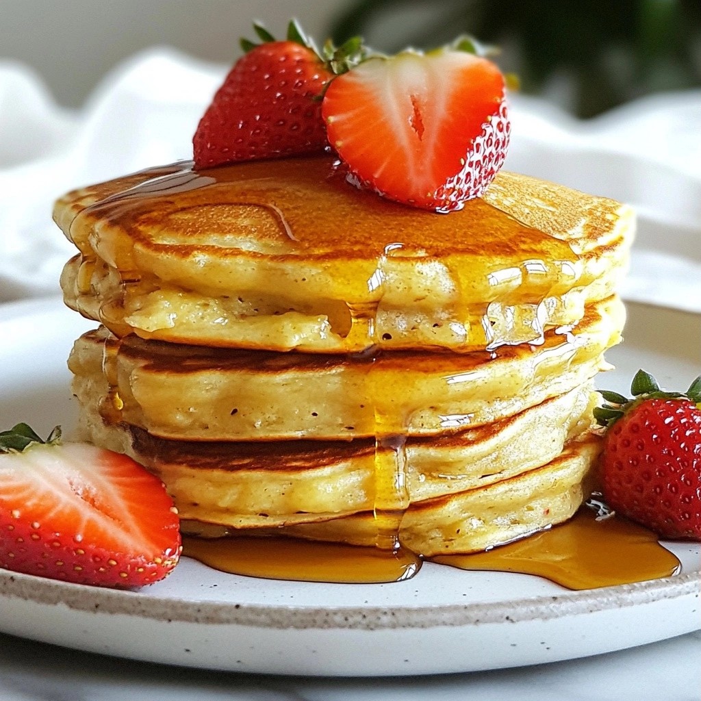Speedy Fluffy Strawberry Banana Pancakes Delight