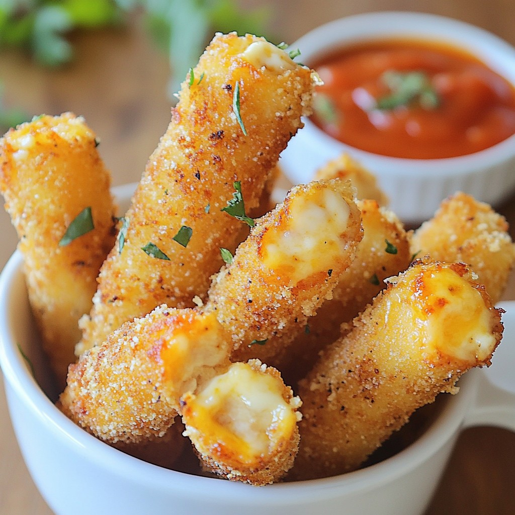 Baked Ham and Cheese Sticks Tasty Quick Snack