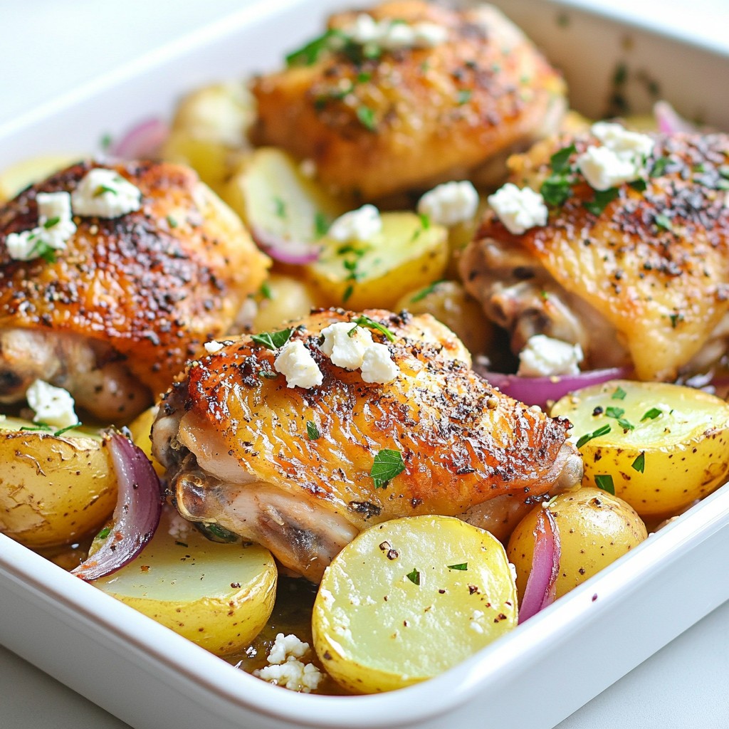 One-Pan Greek Chicken and Potatoes Simple Delight