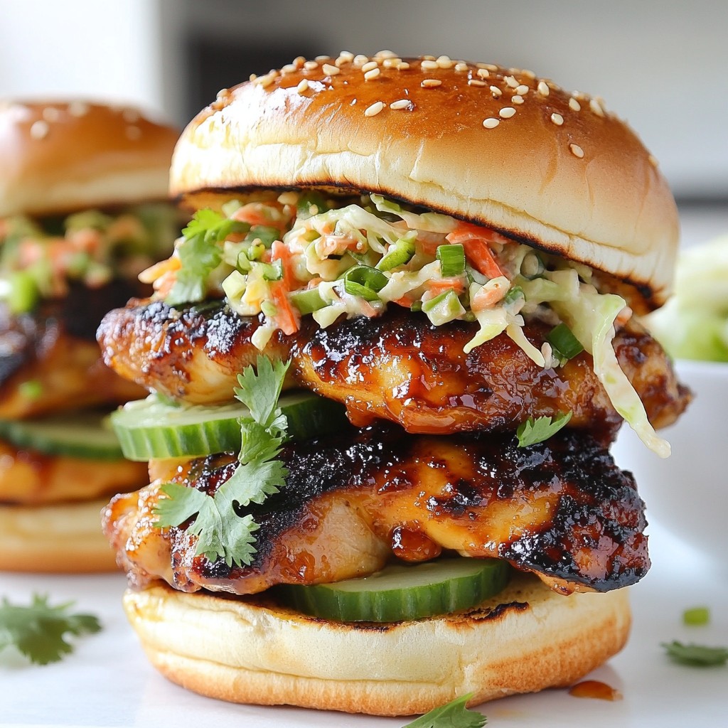 Korean BBQ Chicken Sandwich Flavorful and Easy Meal