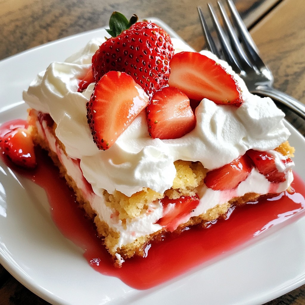 Refreshing Strawberry Sheet Shortcake Easy and Light
