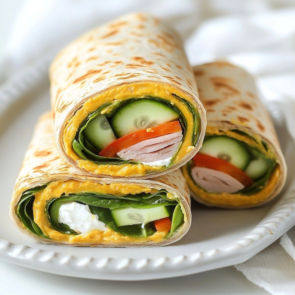 Quick Turkey Turkey Ham Spinach Wraps Delightful Recipe
