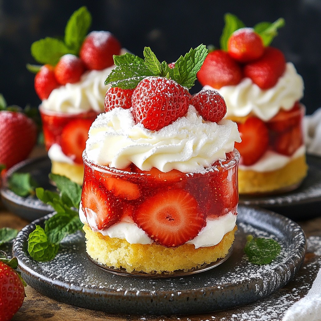 Strawberry Shortcake Dessert Cups Delightful and Easy