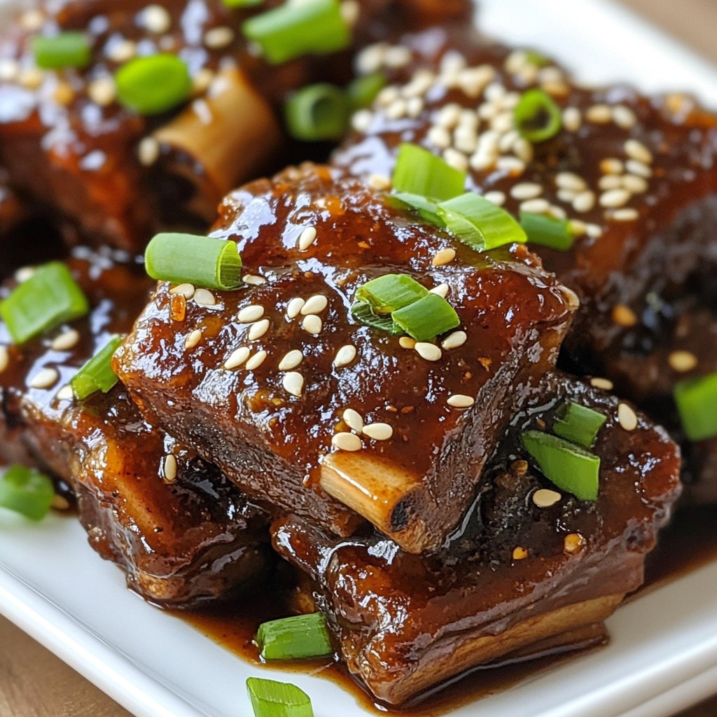 Sticky Asian Beef Short Ribs Flavorful and Tender Meal