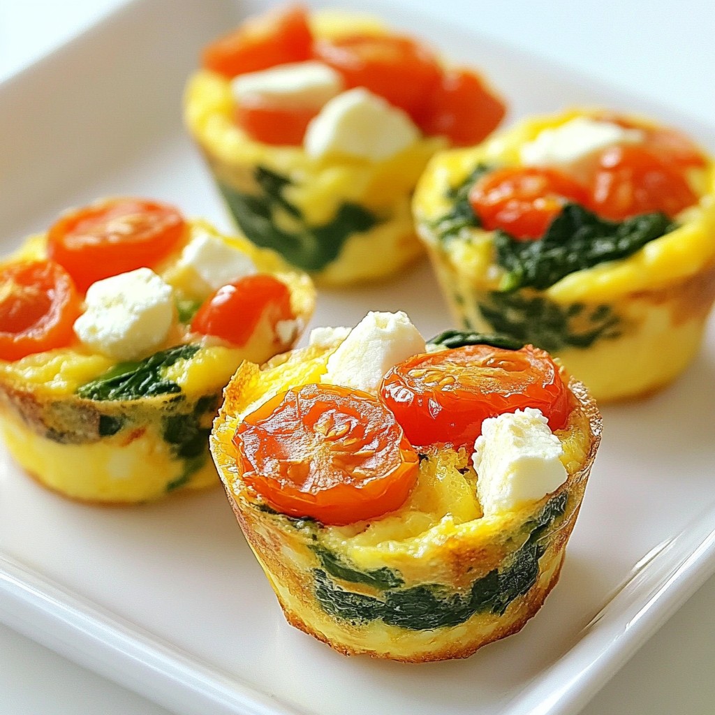Spinach Feta Egg Muffins Quick and Easy Recipe