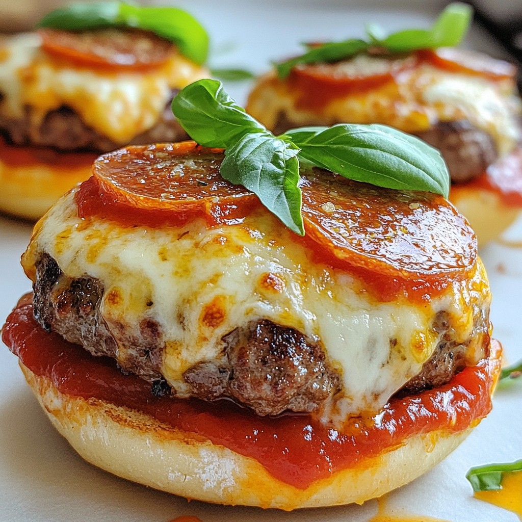 Pizza Burgers Flavorful and Easy Homemade Recipe