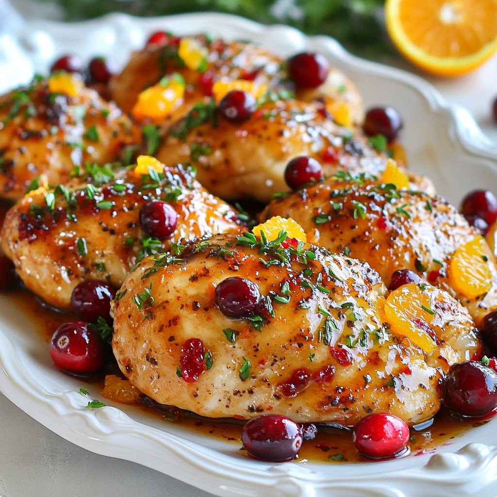 Cranberry Orange Skillet Chicken Flavorful Dinner Delight