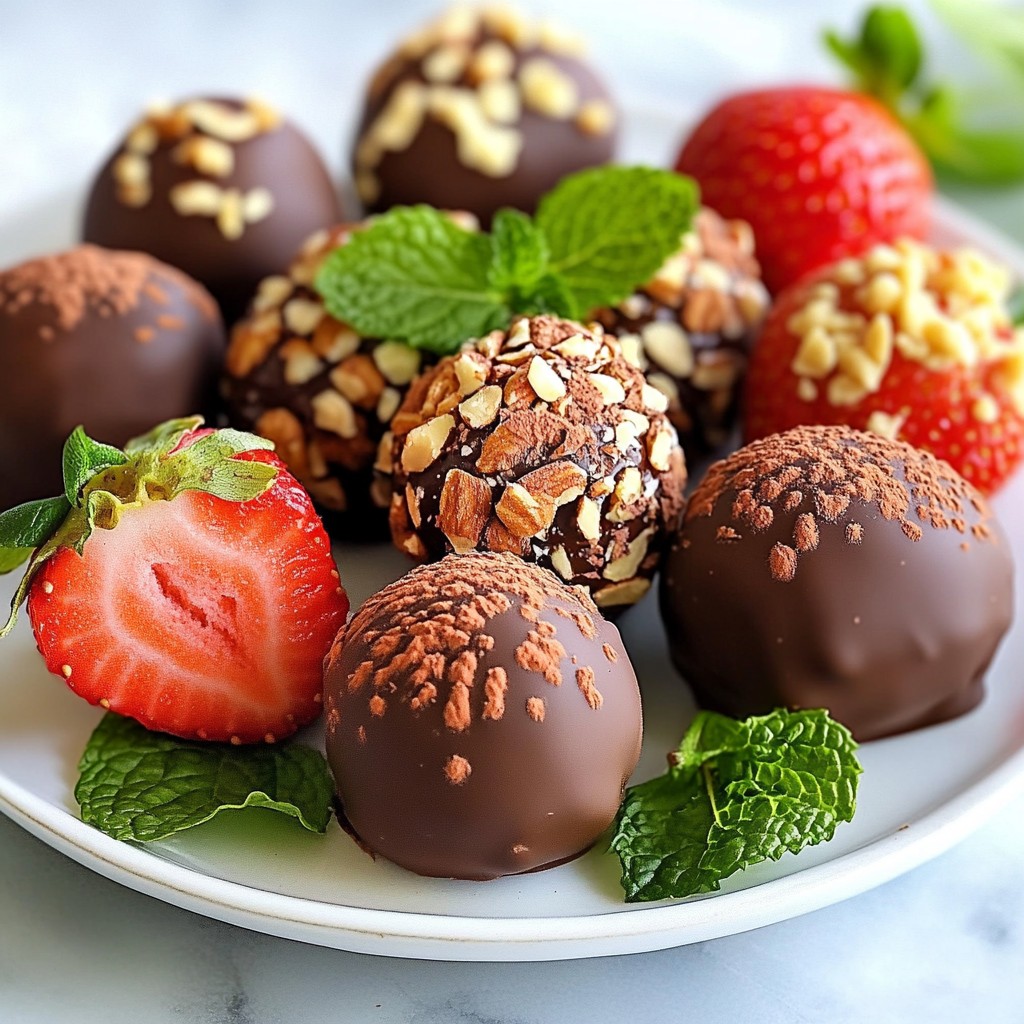 Creamy Strawberry Truffles Delightful Chocolate Treat