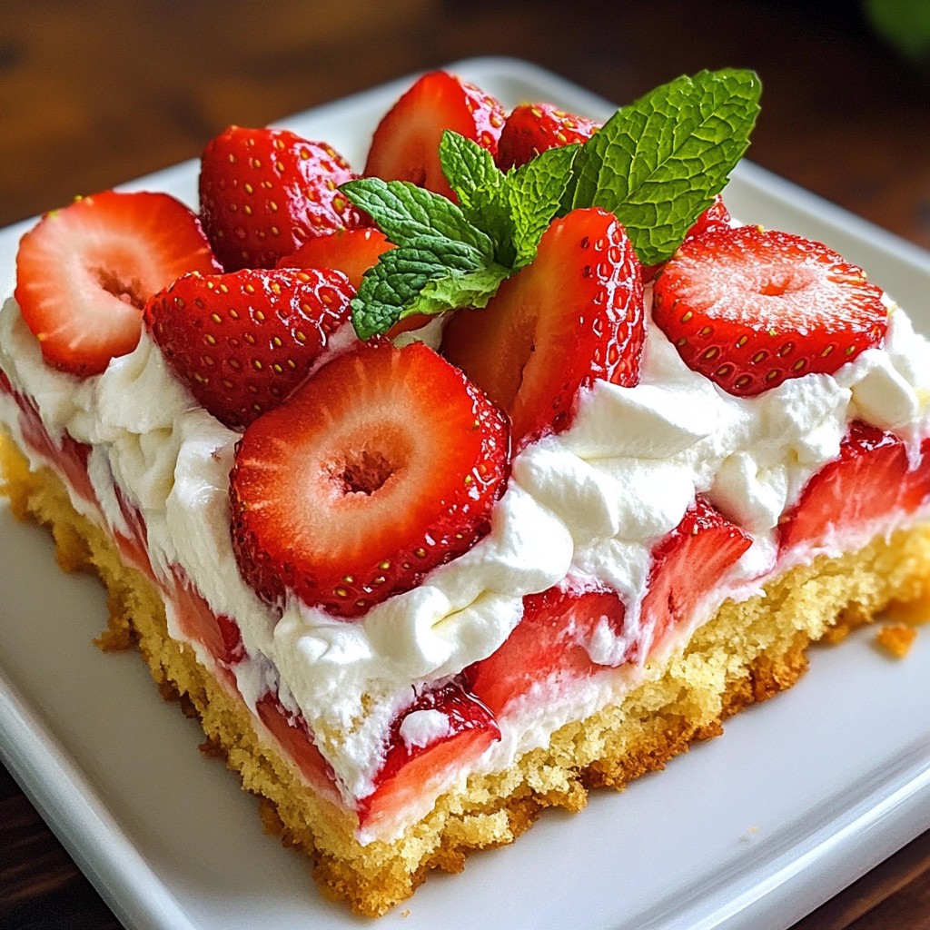 Strawberry Shortcake Bars Sweet and Simple Dessert
