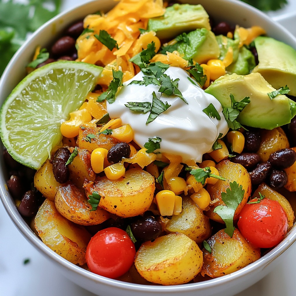 Loaded Potato Taco Bowl Flavorful and Filling Meal