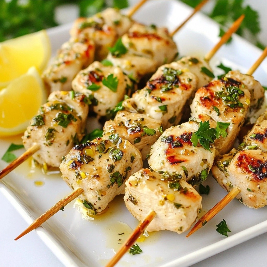 Savory 15-Minute Herb Chicken Skewers Recipe