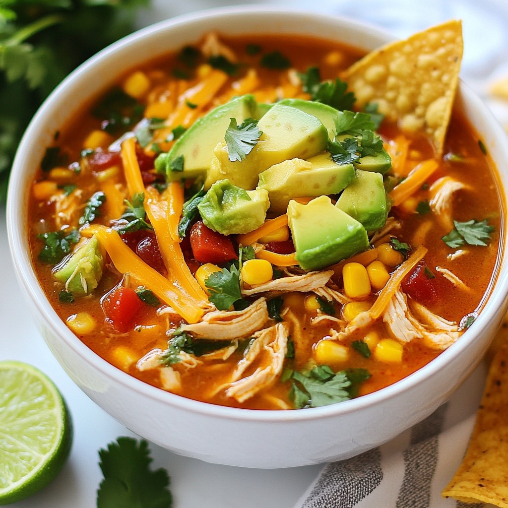 Loaded Chicken Tortilla Soup Delicious and Hearty Treat