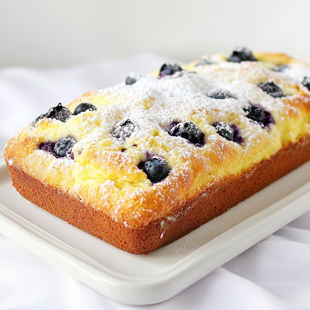 Blueberry Lemon Cream Cheese Breakfast Bread Delight