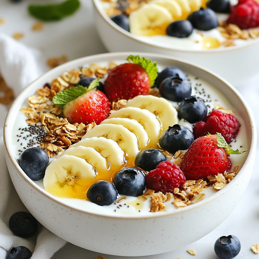 Yogurt Granola Breakfast Bowls Healthy Morning Fuel