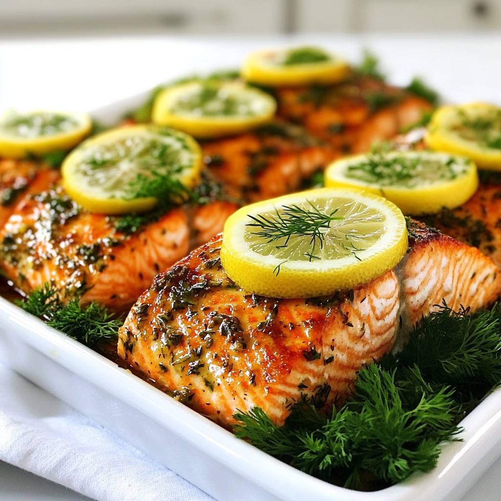Fast Garlic Lemon Herb Salmon Fillets Tasty and Easy