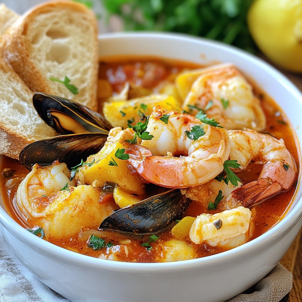 Bouillabaisse Seafood Stew Flavorful and Hearty Recipe