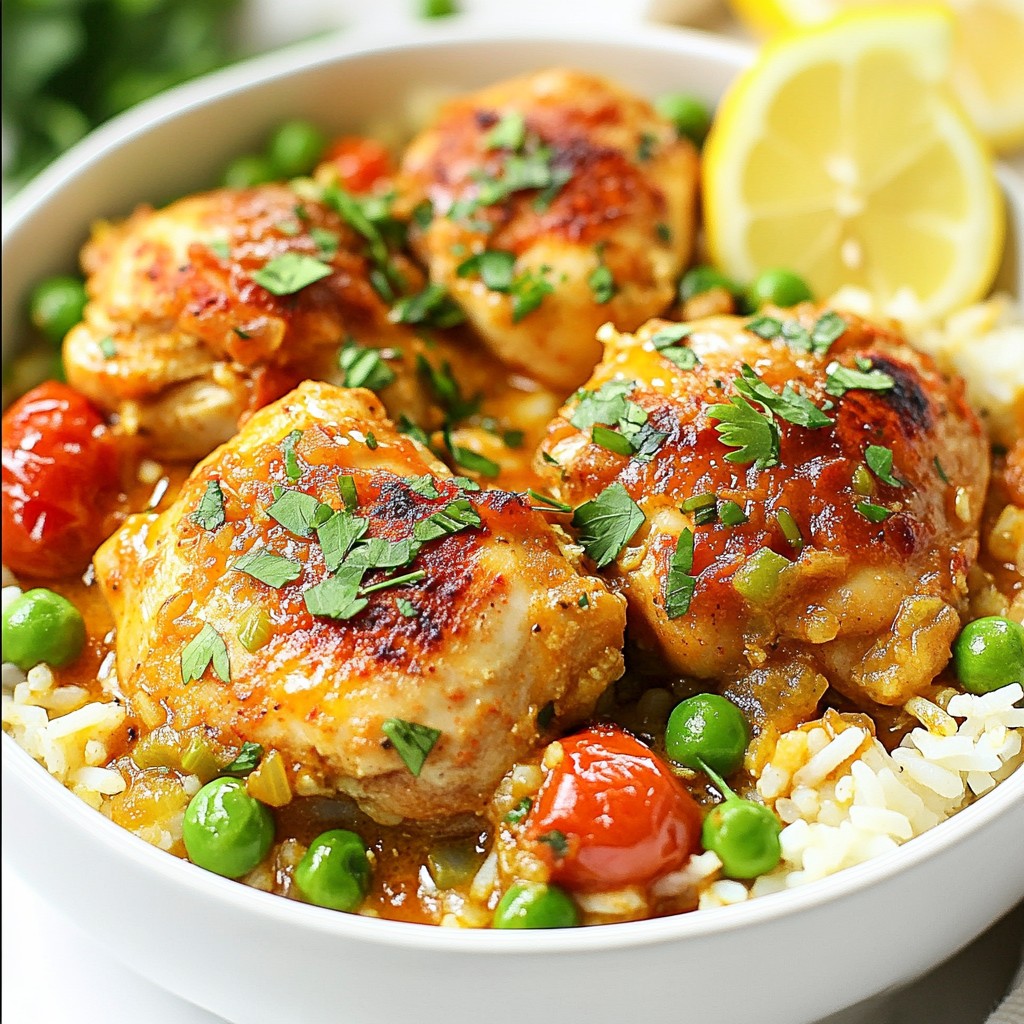 Moroccan Chicken and Rice Skillet Flavorful Dish
