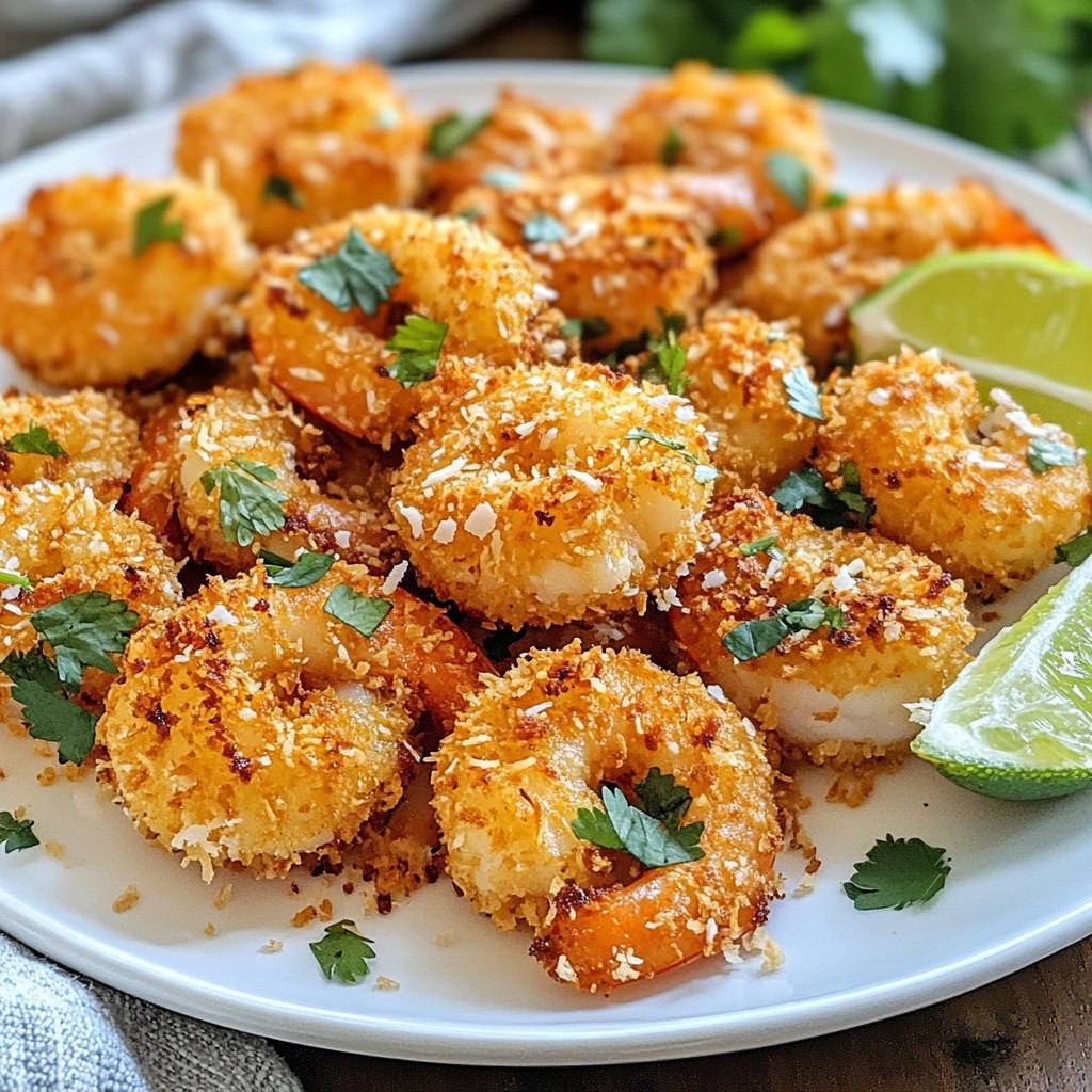 Crispy Air Fryer Coconut Shrimp Quick and Easy Recipe