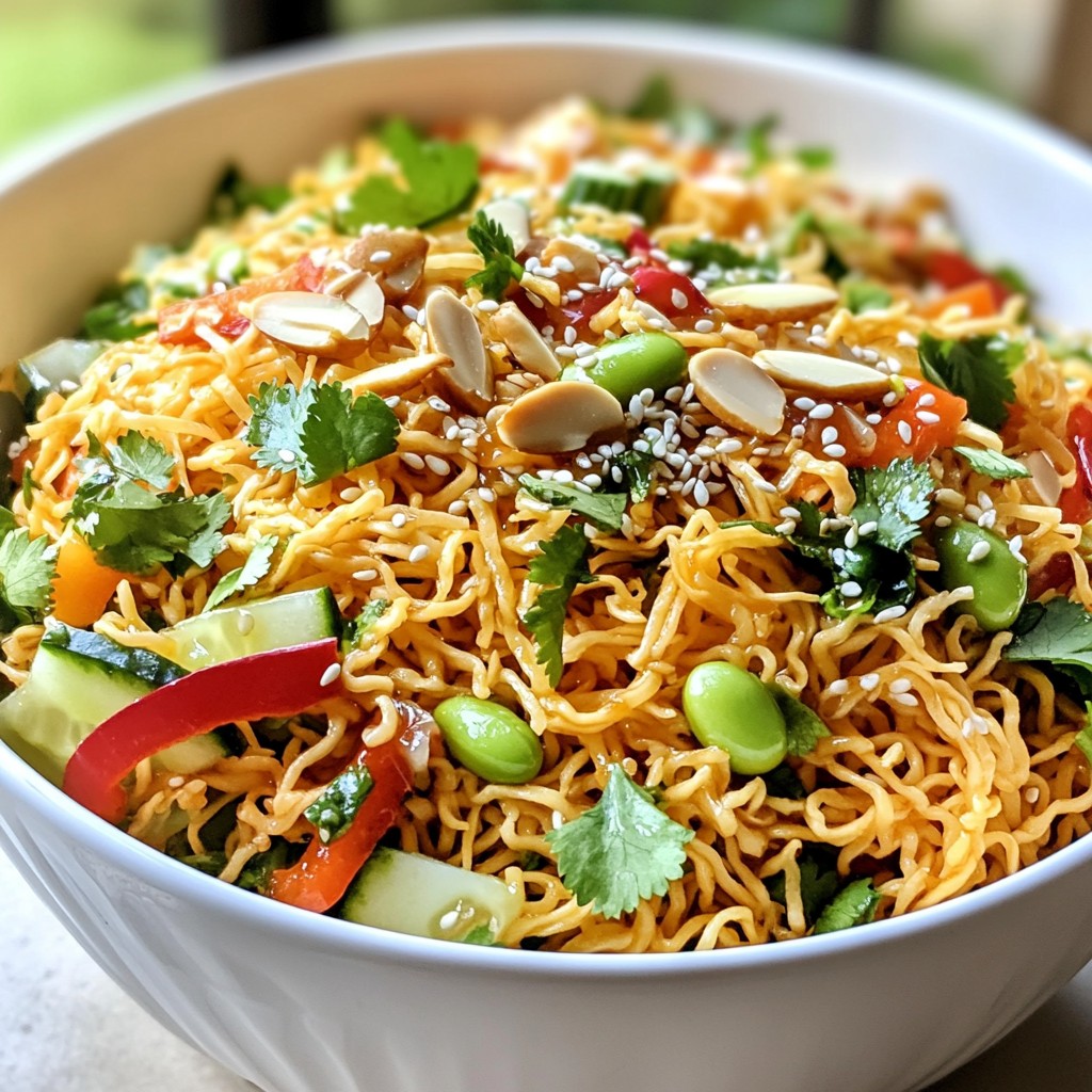 Crunchy Asian Ramen Salad Fresh and Flavorful Delight