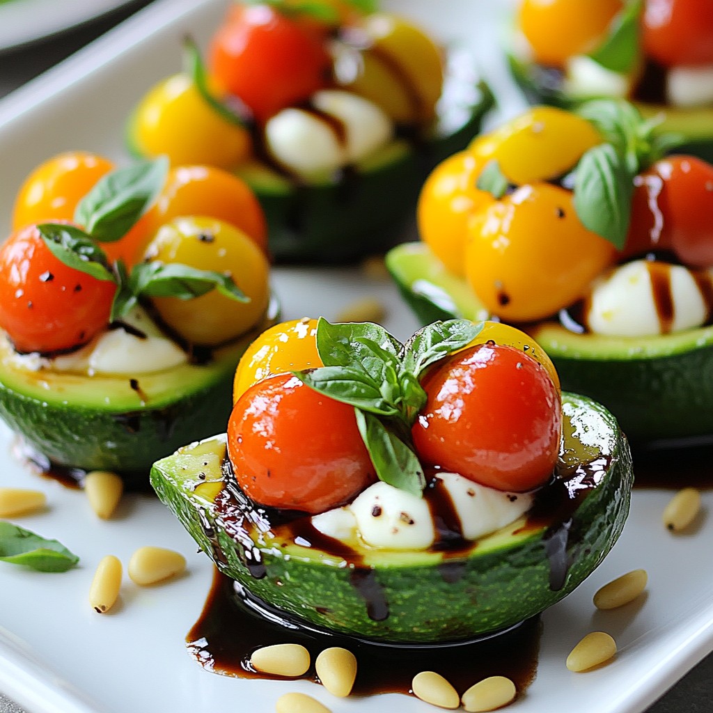 Caprese Stuffed Avocados Flavorful and Fresh Delight