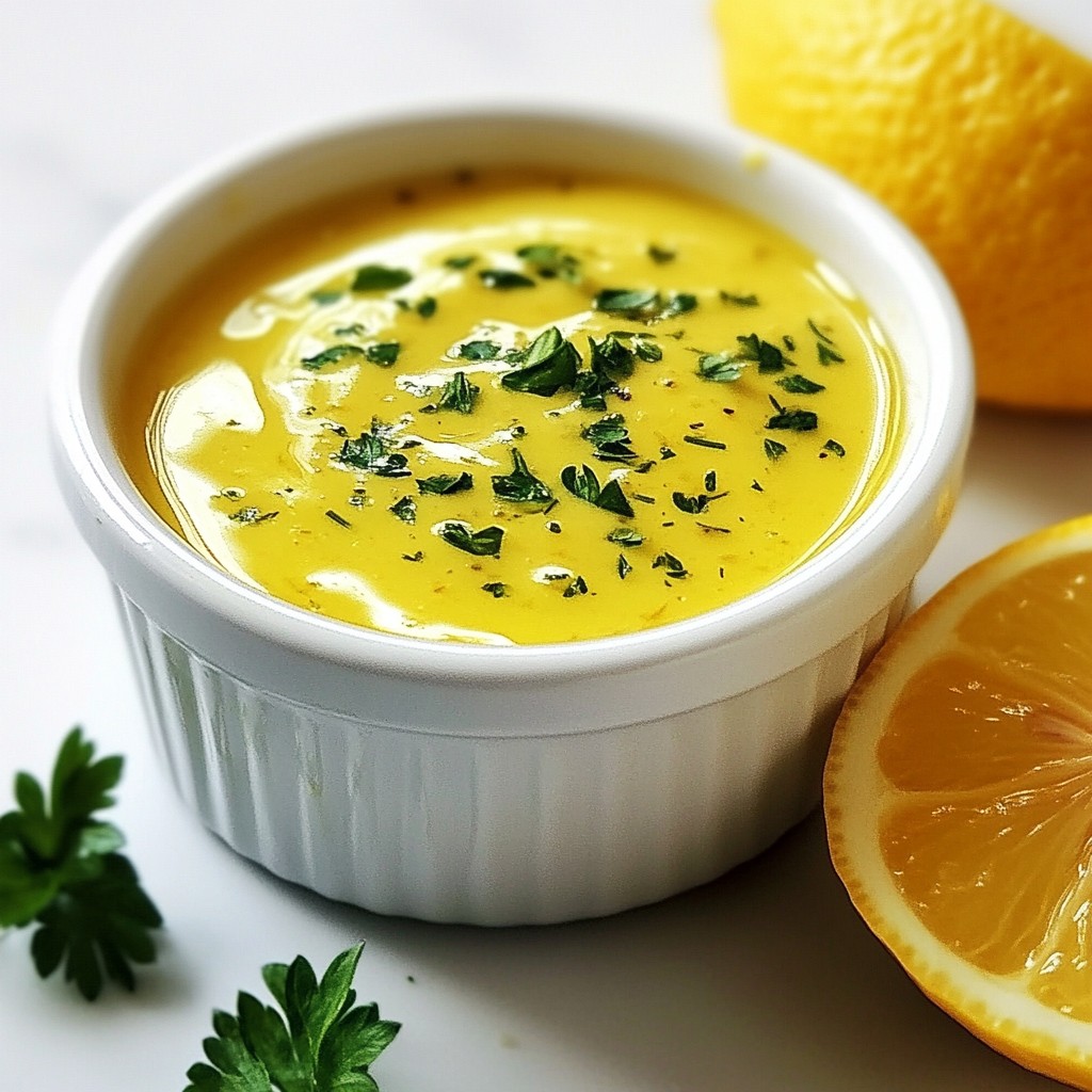 Zesty Lemon Garlic Sauce Flavorful and Versatile Recipe