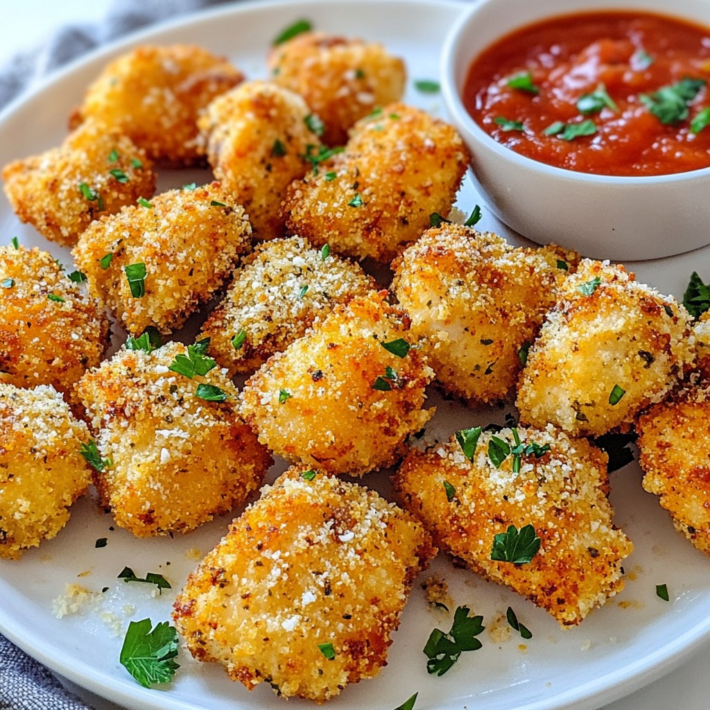 Air Fryer Garlic Parmesan Chicken Bites Savory Delight