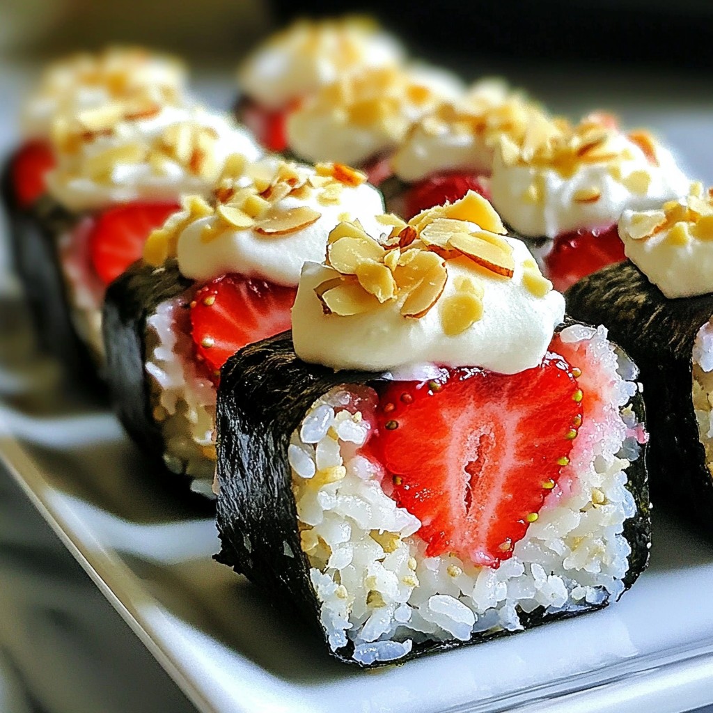 Strawberry Shortcake Sushi Delightful and Easy Treat