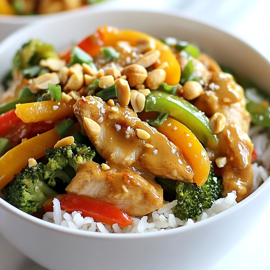 Zesty 15-Minute Peanut Chicken Stir-Fry Delight