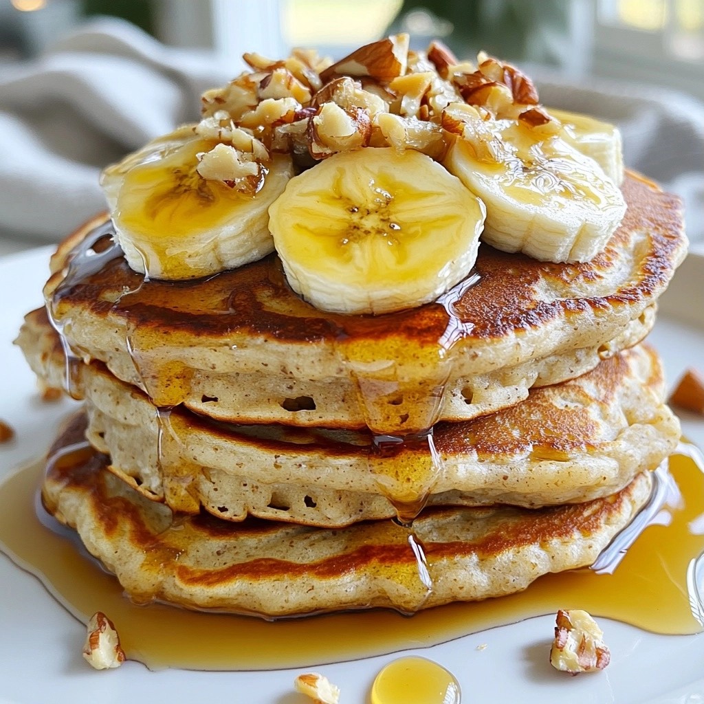 Fast Fluffy Banana Oatmeal Pancakes Easy to Make